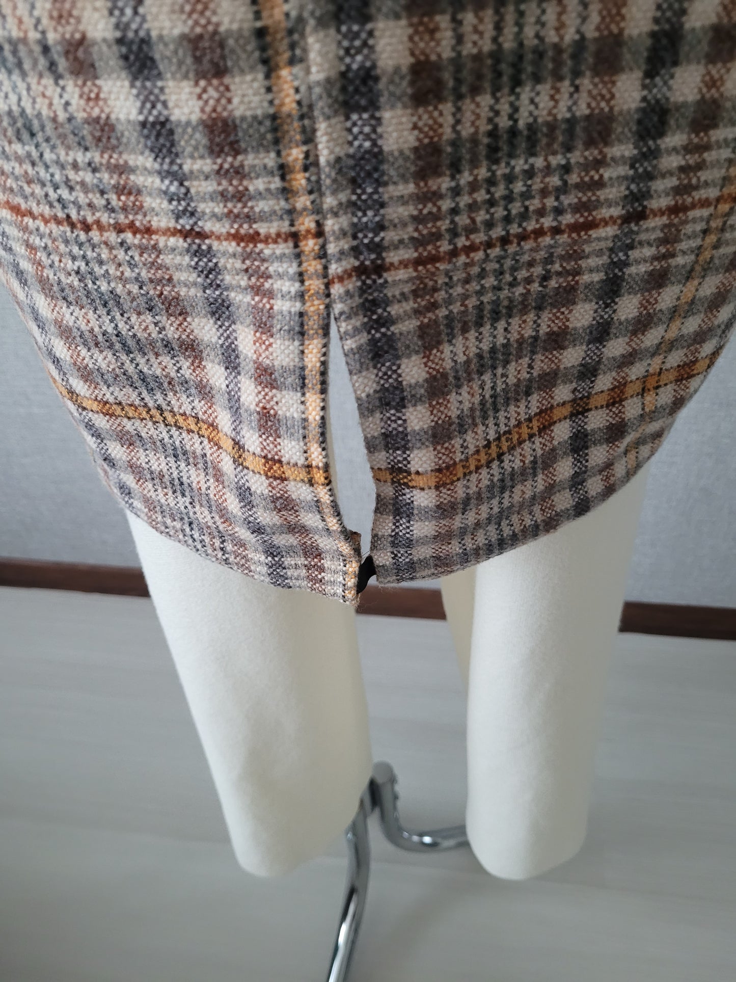 Checkered coat