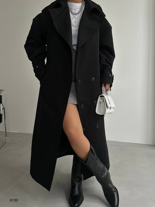 Lined trench coat